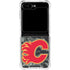 NHL Calgary Flames Camo Galaxy Z Flip6 Clear Case